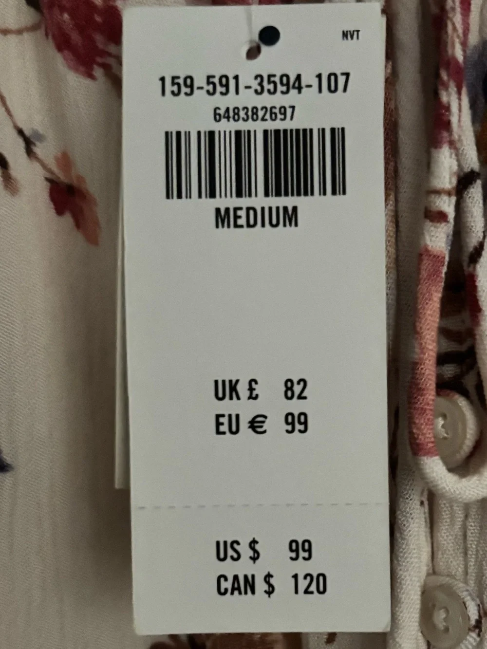 Abercrombie & Fitch Cream Floral Maxi Dress